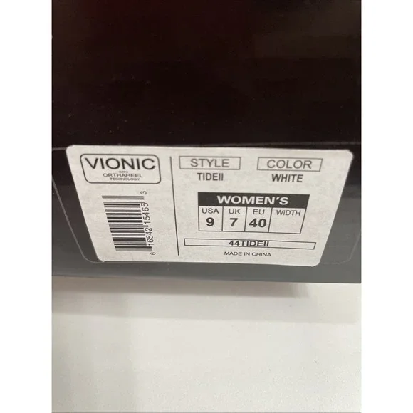 Vionic Tide ll White Orthaheel Flip Flop Sandals Women's Size 9 - Picture 7 of 7